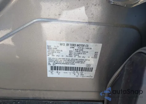 2022 Ford Edge Sel z USA, uszkodzony, nr VIN 2FMPK4J96NBA13592